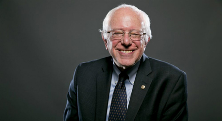Bernie Sanders was in New York City where he was endorsed by AOC.